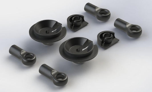 Arrma AR330338 Shock Rod End Set (1 Pair) Nero 6S Notorious 1/7 Felony 6S