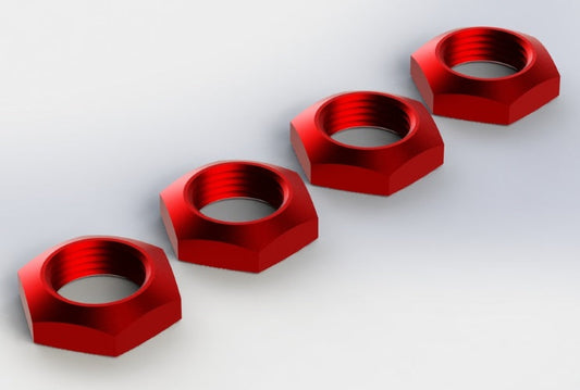 Arrma AR330360 Aluminium Wheel Nuts 17MM Red Nero 6S Nero Fazon Nero Big Rock