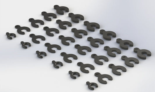 Arrma AR330366 Composite Spacer Set Nero 6S Nero Fazon Nero Big Rock