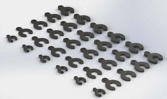 Arrma AR330366 Composite Spacer Set Nero 6S Nero Fazon Nero Big Rock
