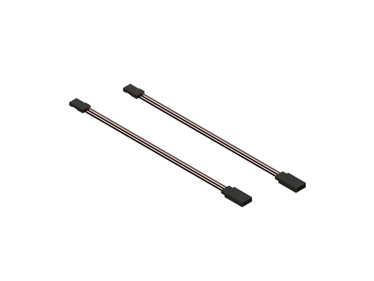 Arrma Female To Male JR 150MM Servo Extention Kraton Senton Talion Typhon Nero