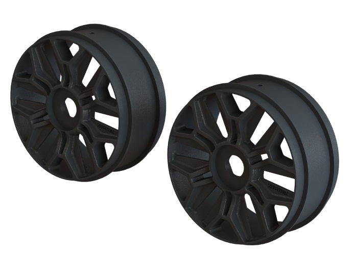 Arrma AR510120 1/8 Buggy Wheel (Black /2Pieces) Typhon