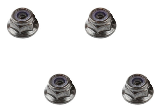 Arrma AR708001 Flange Lock Nuts 4mm Raider ADX-10 Vortex Granite Fury Nero