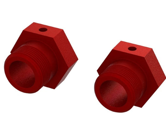 Arrma ARA310928 Aluminum Wheel Hex 24mm Red (2) Kraton 4X4 8S Outcast 8S