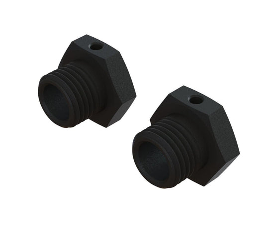 Arrma ARA311067 Aluminum Wheel Hex 17mm 14.6mm Thick Black (2)