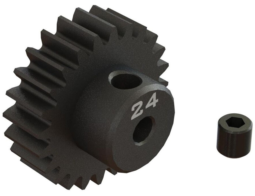 Arrma ARA311086 24T 0.8Mod 1/8" Bore CNC Steel Pinion Gear