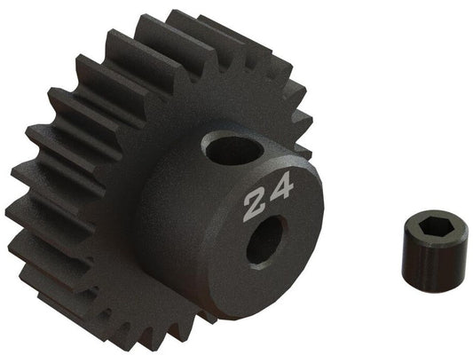 Arrma ARA311086 24T 0.8Mod 1/8" Bore CNC Steel Pinion Gear