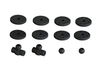 Arrma Shock Set Bore 16mm Length 117mm Piston 8x1.2mm OIL 1000cst Outcast Kraton