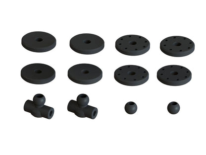 Arrma Shock Set Bore 16mm Length 117mm Piston 8x1.2mm OIL 1000cst Outcast Kraton