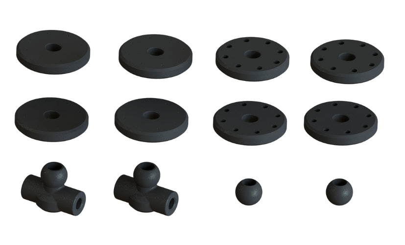 Arrma Shock Set Bore 16mm Length 104mm Piston  8x1.2mm OIL 550CST Typhon