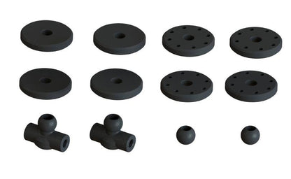 Arrma Shock Set Bore 16mm Length 124mm Piston 8X1.4mm Oil 2000CST Talion