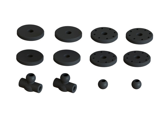Arrma Shock Set Bore 16mm Length:77mm Piston: 8X1.2MM Oil:2000CST Infraction
