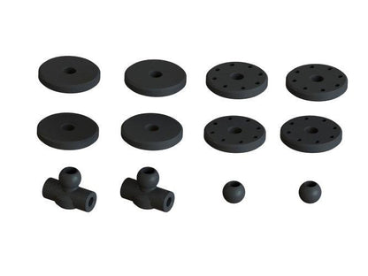 Arrma Shock Set Bore 16mm Length:77mm Piston: 8X1.2MM Oil:2000CST Infraction