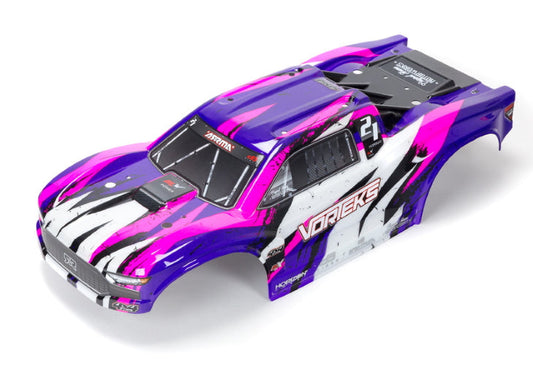 Arrma ARA402327 Vorteks 4X4 BLX Painted Decal Trimmed Body (Purple)