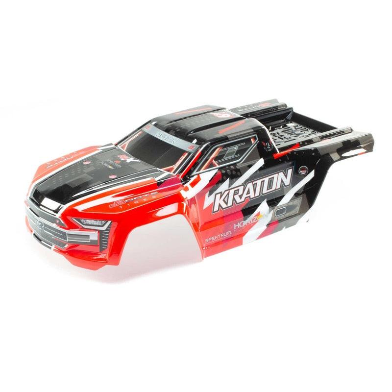 Arrma ARA406156 Painted Decaled and Trimmed Body Red Kraton 6S BLX