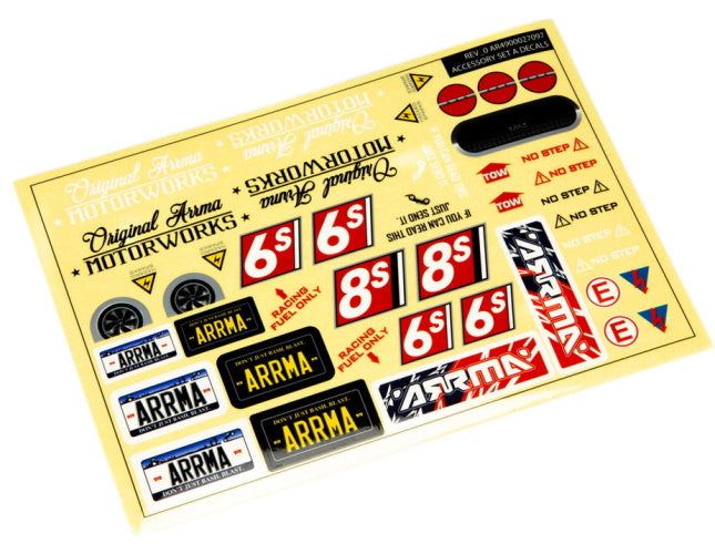 Arrma 1/7th Body Accessories Set A Felony 6S 1/7 Limitless 1/7 Infraction