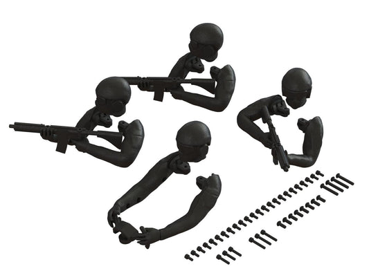 Arrma ARA480057 Driver Figure Set Black