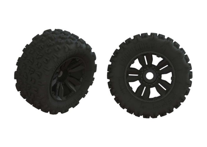 Arrma 1/5 dBoots Copperhead2 SB MT Front/Rear 3.8 Pre-Mounted Tires 17mm Hex