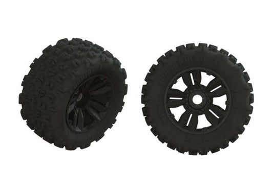 Arrma 1/5 dBoots Copperhead2 SB MT Front/Rear 3.8 Pre-Mounted Tires 17mm Hex
