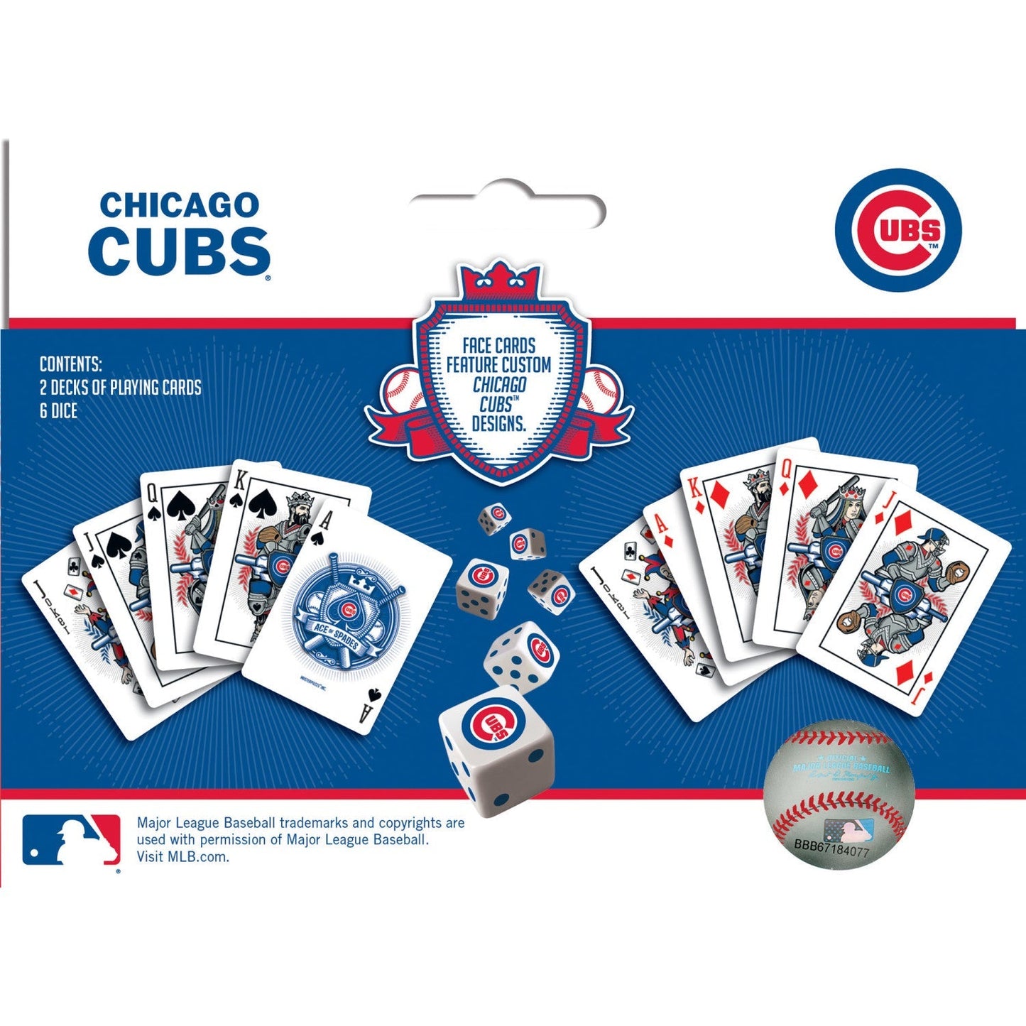 Chicago Cubs - 2-Pack Playing Cards & Dice Set by MasterPieces Puzzle Company INC