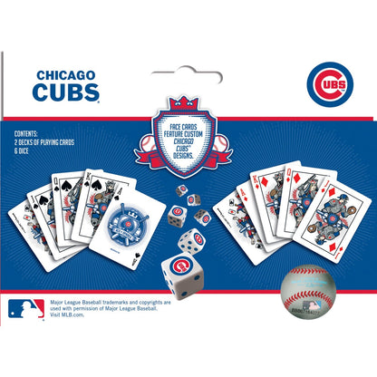 Chicago Cubs - 2-Pack Playing Cards & Dice Set by MasterPieces Puzzle Company INC