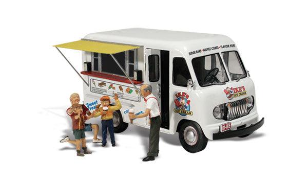 Woodland Scenics AS5338 N Ike's Ice Cream Truck Train Figure / Vehicle AutoScenes