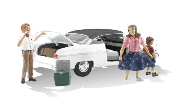 Woodland Scenics AS5342 N Pit Stop Train Figure / Vehicle AutoScenes