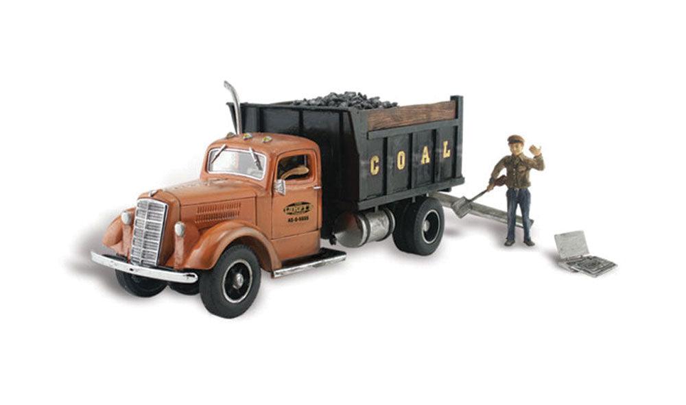 Woodland Scenics AS5555 HO Lumpy's Coal Company Vehicle Figure Built & Ready /