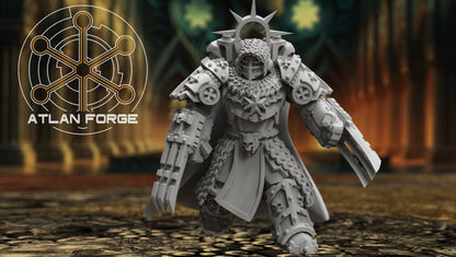 Templar Argenta by Atlan Forge – 5-Man Modular Resin Printed Grimdark Squad (28/32mm)