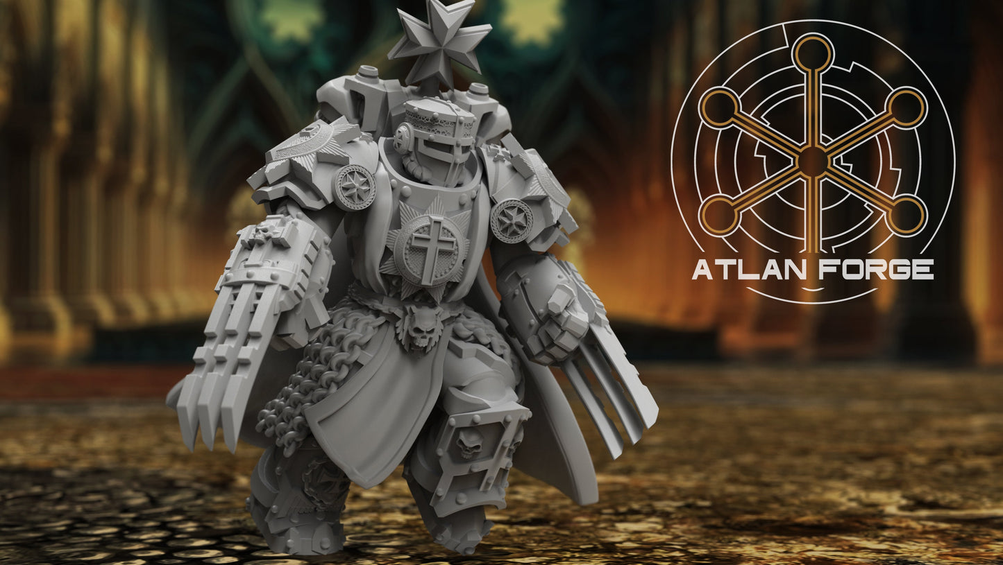Templar Argenta by Atlan Forge – 5-Man Modular Resin Printed Grimdark Squad (28/32mm)