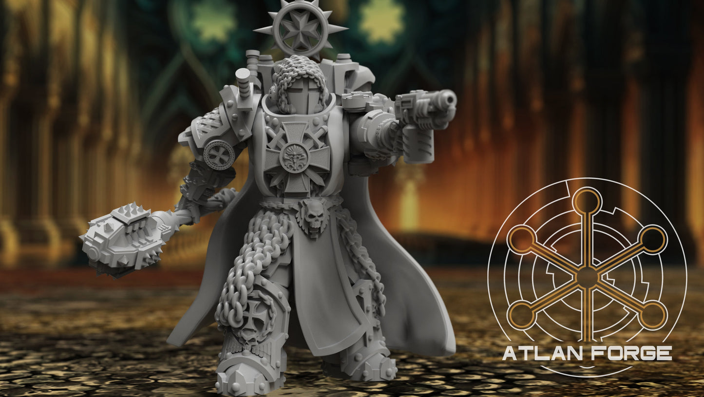 Templar Argenta by Atlan Forge – 5-Man Modular Resin Printed Grimdark Squad (28/32mm)