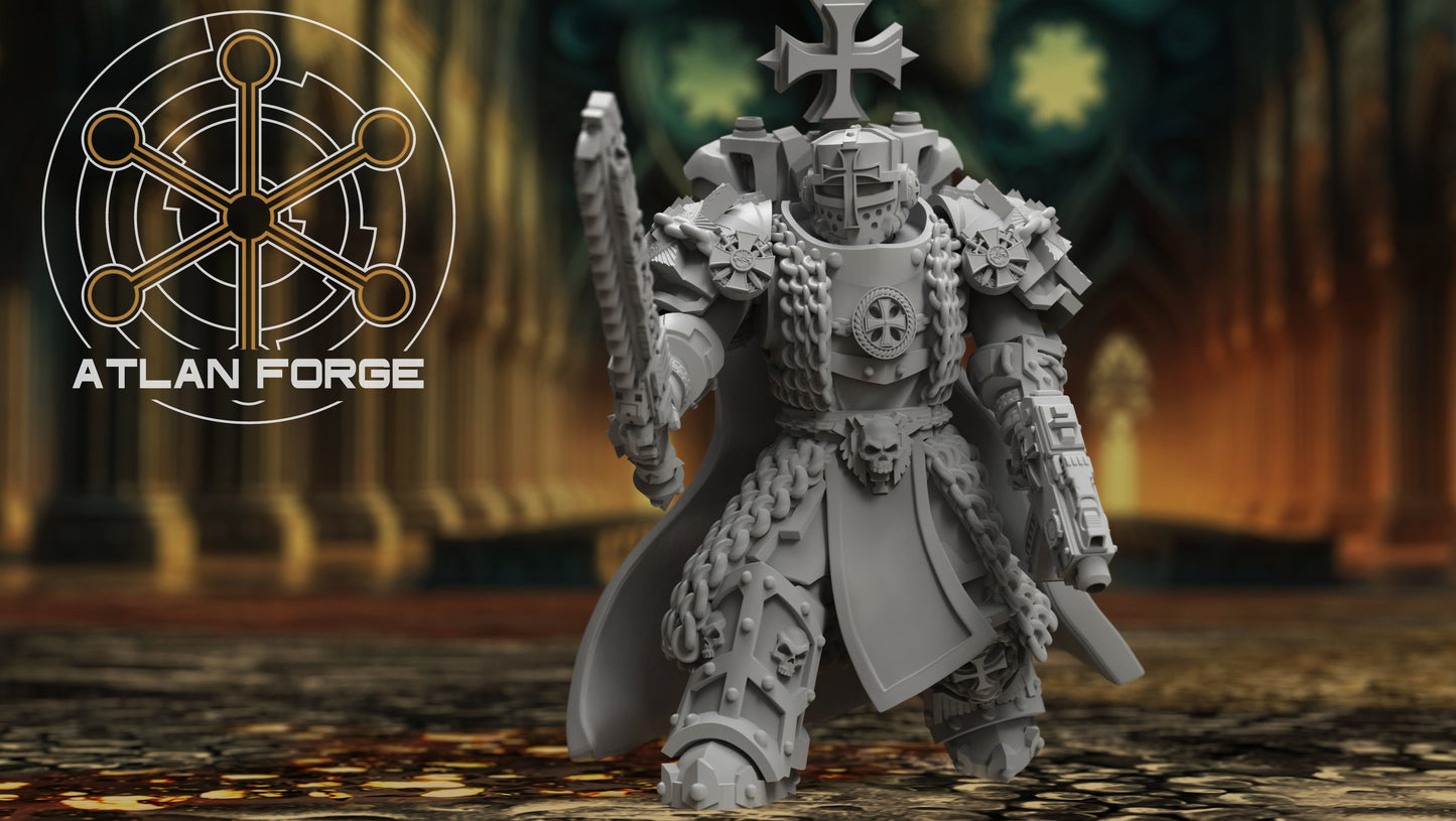 Templar Argenta by Atlan Forge – 5-Man Modular Resin Printed Grimdark Squad (28/32mm)