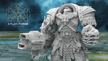 Templar Crusaders by Atlan Forge – 5-Man Modular Resin Printed Grimdark Squad (28/32mm)