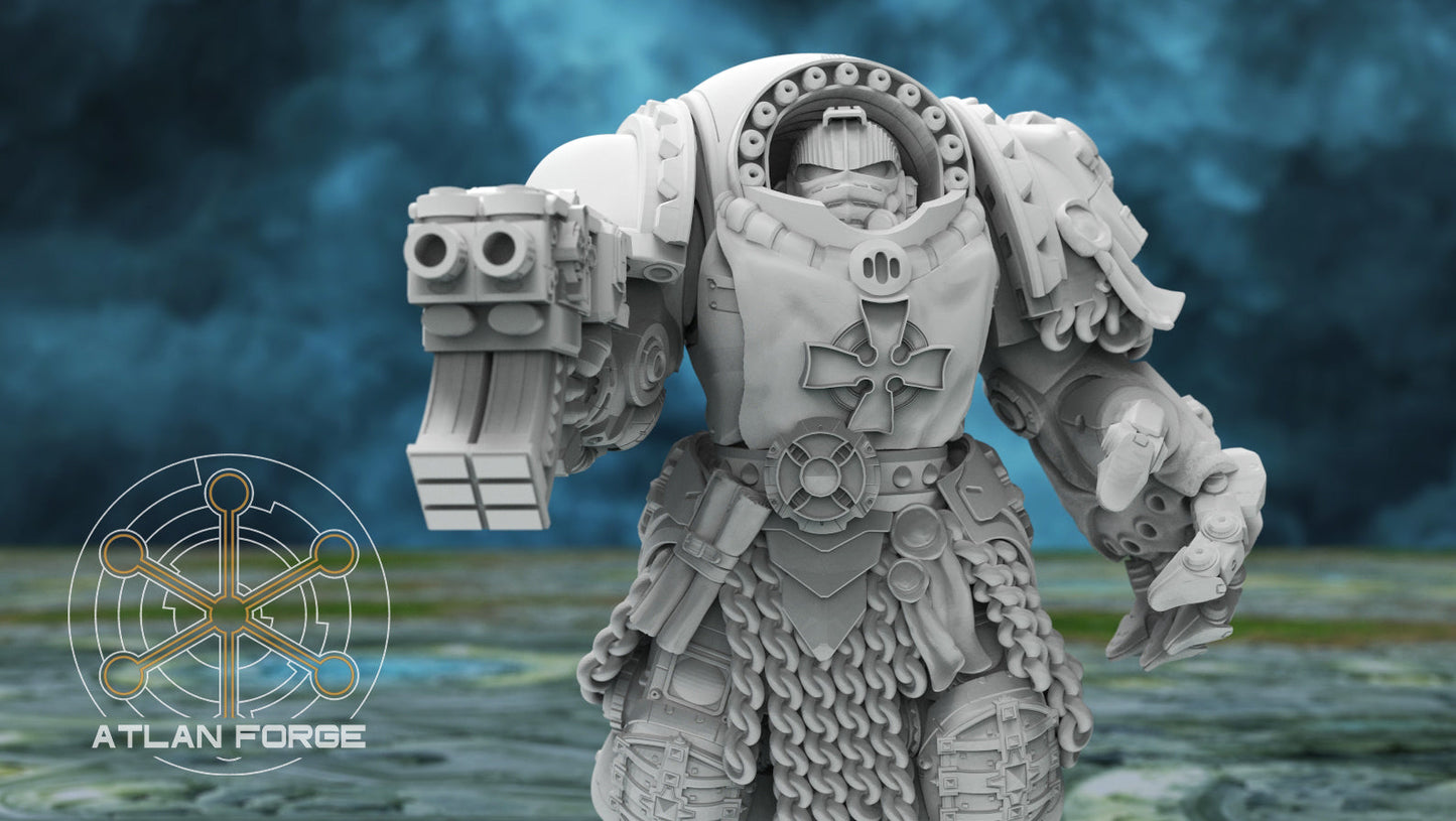 Templar Crusaders by Atlan Forge – 5-Man Modular Resin Printed Grimdark Squad (28/32mm)