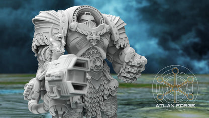 Templar Crusaders by Atlan Forge – 5-Man Modular Resin Printed Grimdark Squad (28/32mm)