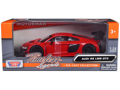 Audi R8 LMS GT3 Red "Timeless Legends" Series 1/24 Diecast Car Model by Motormax  free shipping USA