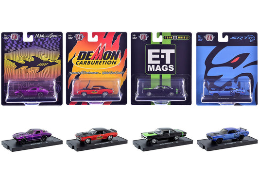 "Auto-Drivers" Set of 4 pieces in Blister Packs Release 128 Limited Edition to 9600 pieces Worldwide 1/64 Diecast Model Cars by M2 Machines  free shipping USA