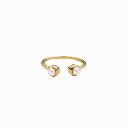 Double Pearl Ring by Awe Inspired