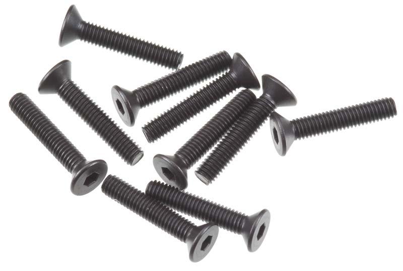 Axial AX0147 XR10 Score RR10 Bomber Hex Socket Flat Head Screw Set M3x16mm (10)