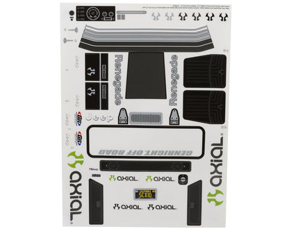 Axial AXI-3864 Jeep CJ-7 Clear Body Set SCX10 III