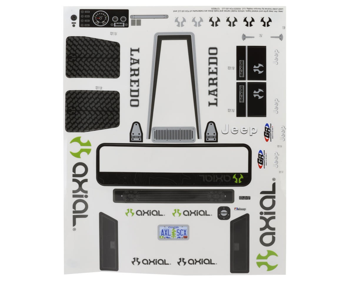 Axial AXI-3864 Jeep CJ-7 Clear Body Set SCX10 III