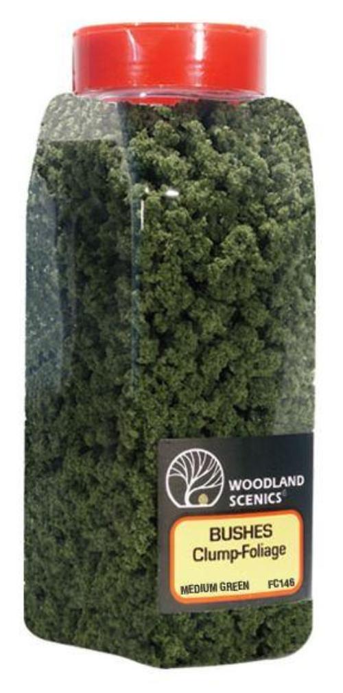 Woodland Scenics FC1646 N/HO Bushes Shaker Medium Green 32 oz Train Scenery