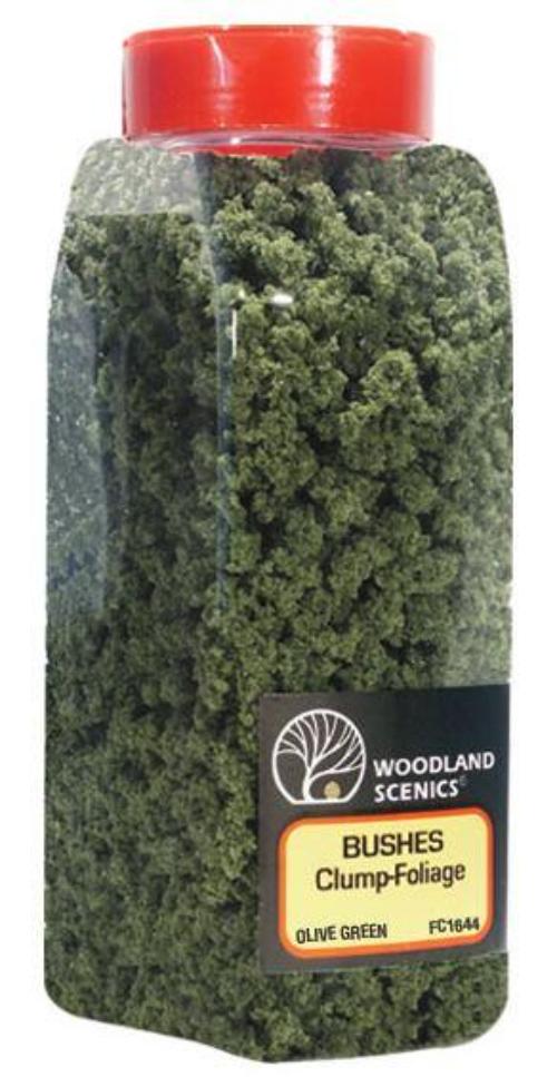 Woodland Scenics FC1644 N/HO Bushes Shaker Olive Green 32 oz Train Scenery
