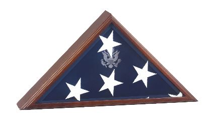 American Burial Flag Box, Large Coffin USA Flag Display Case.
