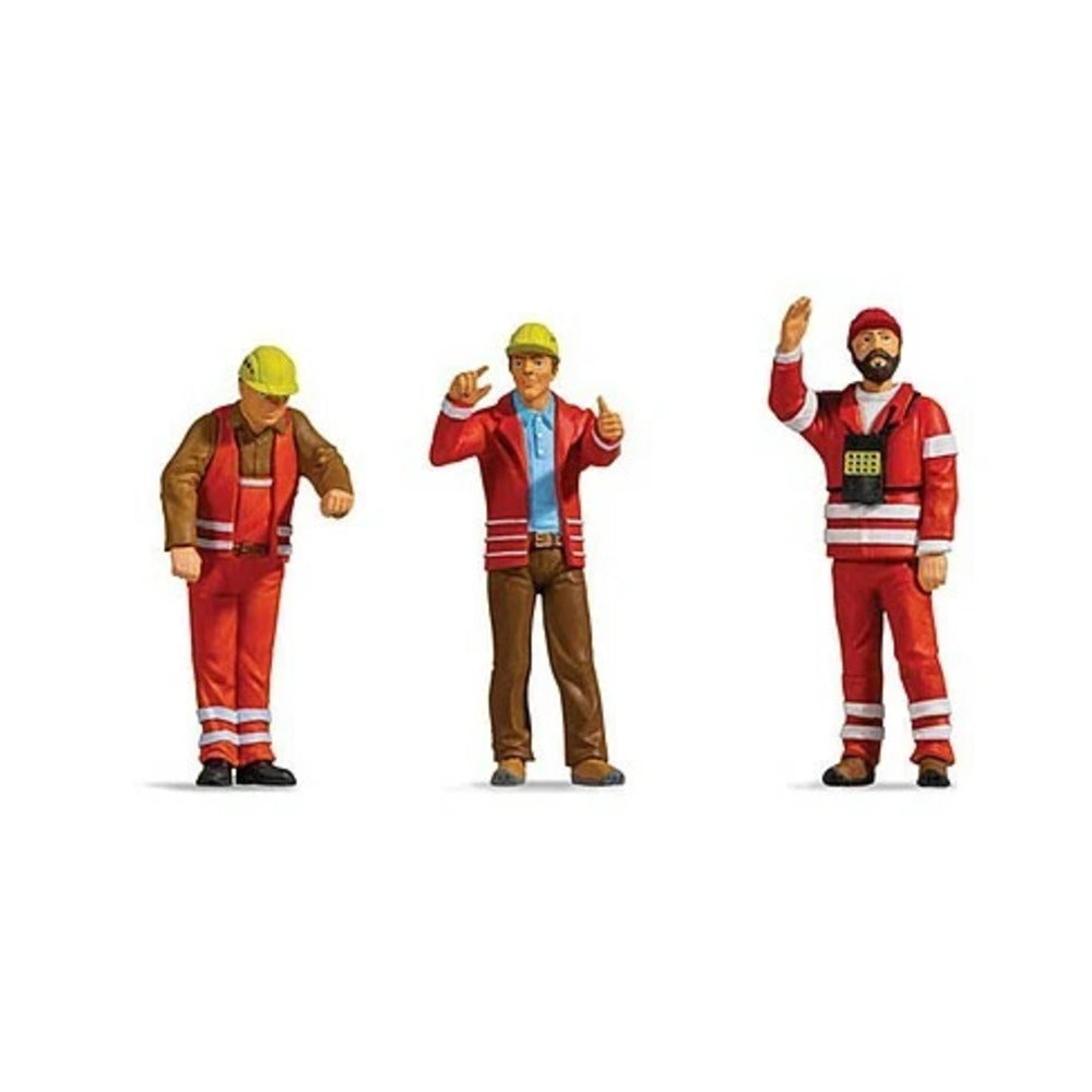 Noch 17311 G Scale German Switchmen - Shunters -- pkg(3)
