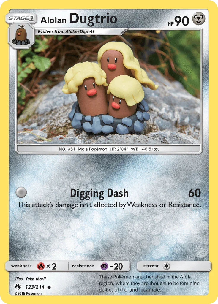 Alolan Dugtrio (123/214) [Sun & Moon: Lost Thunder]