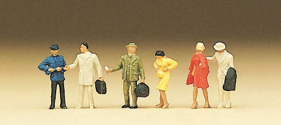 Preiser 79029 N Scale Departing Passengers Figure Set