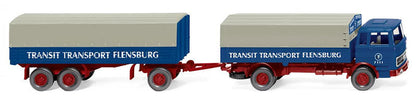Wiking 043203 1/87 Mercedes-Benz Flatbed Road Train