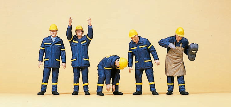 Preiser 10433 HO German Technical Services THW Set 2 Figures