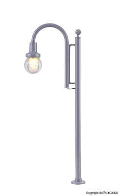 Viessmann 6141 HO Scale Swan-Neck LED Streetlight -- Warm White 2-3/8"  6cm Tall